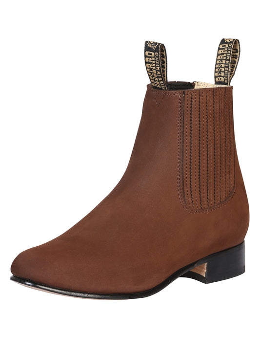 El Besserro Charro Boot - Nubuck Camel 204