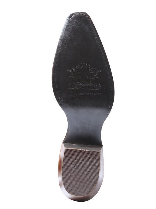 El General Rodeo Western Boot - Suede Brown 41789