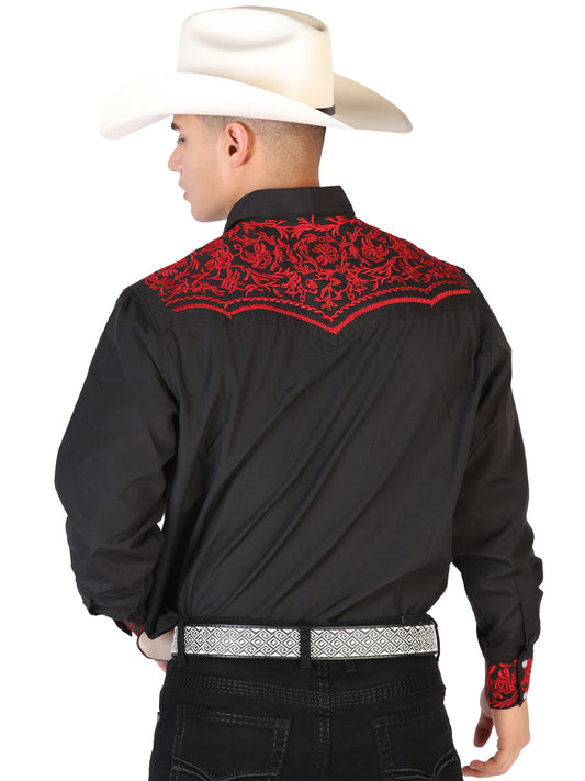 The Lord of the Skies Embroidery Shirt Black/Red 43301