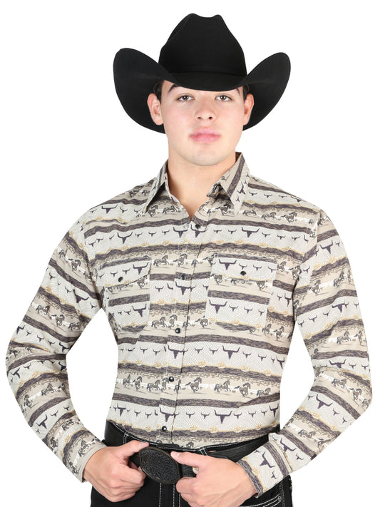 The General Western Shirt - Beige 44321