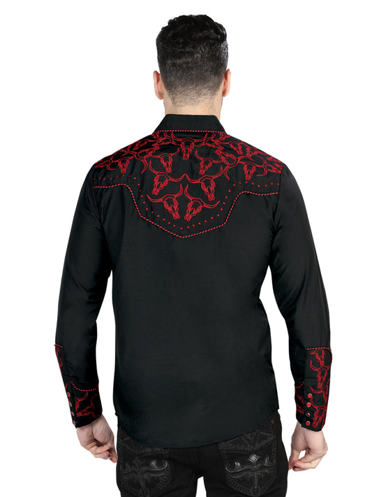 The Lord of the Skies Embroidery Shirt Black/Red 44339