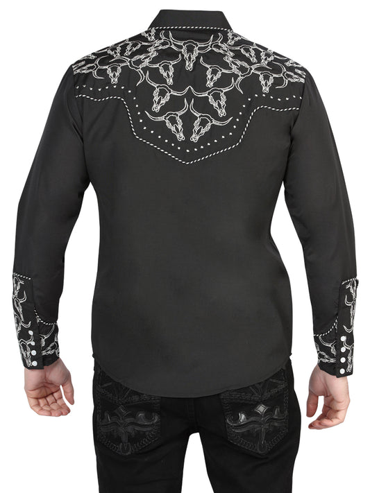 The Lord of the Skies Embroidery Shirt Black/White 44340