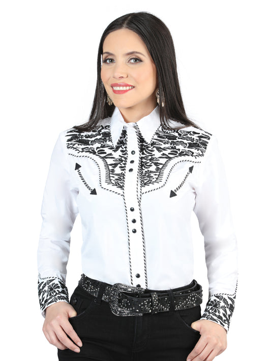 Lord of the Skies Embroidery Shirt White/Black 44343