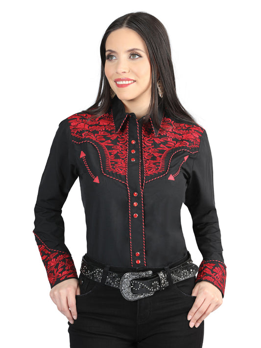 Lord of the Skies Embroidery Shirt Black/Red 44344