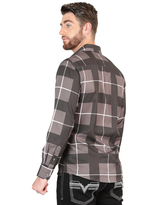 El General Grey Casual Long-Sleeve Shirt 44602