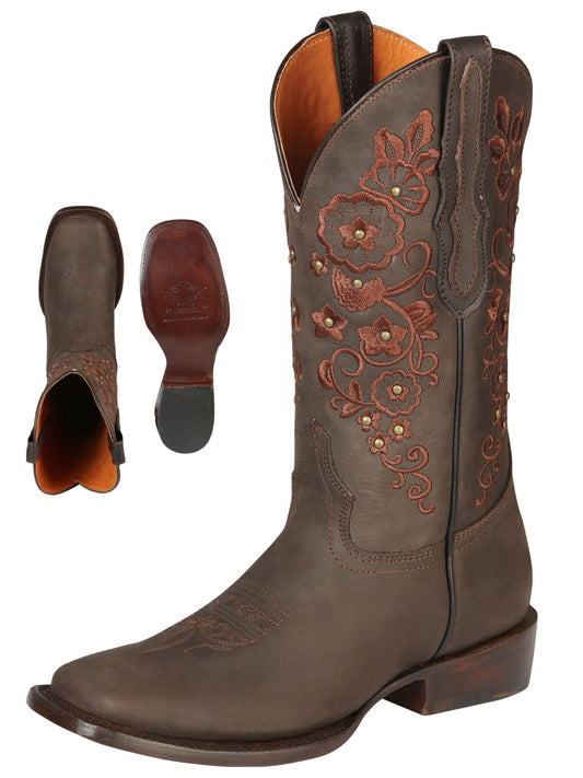 El General Women's Rodeo Boots Crazy Leather - Brown
 44847