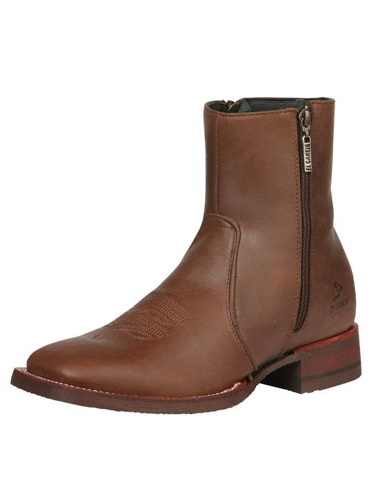 El Canelo Men's Ankle Boots - Crazy Leather Wood
 45214