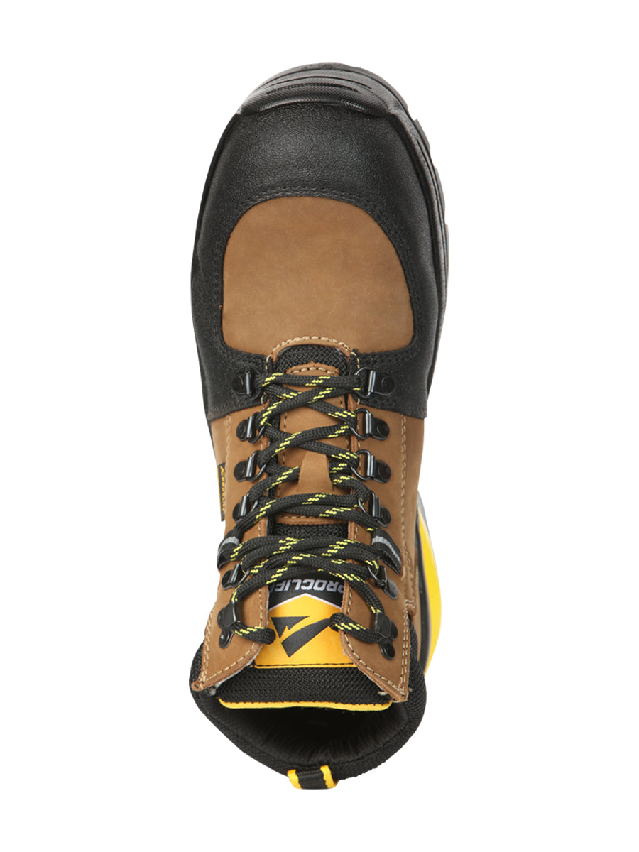 Procliff Men's Work Shoes with Laces and Toe Cap - Nubuck Maple 45286