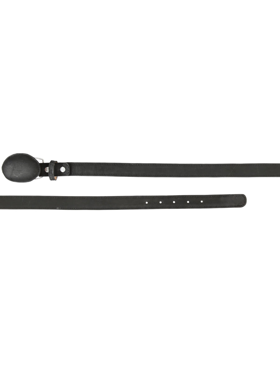 Kids Western Belt - El General Nubuck Black 45441