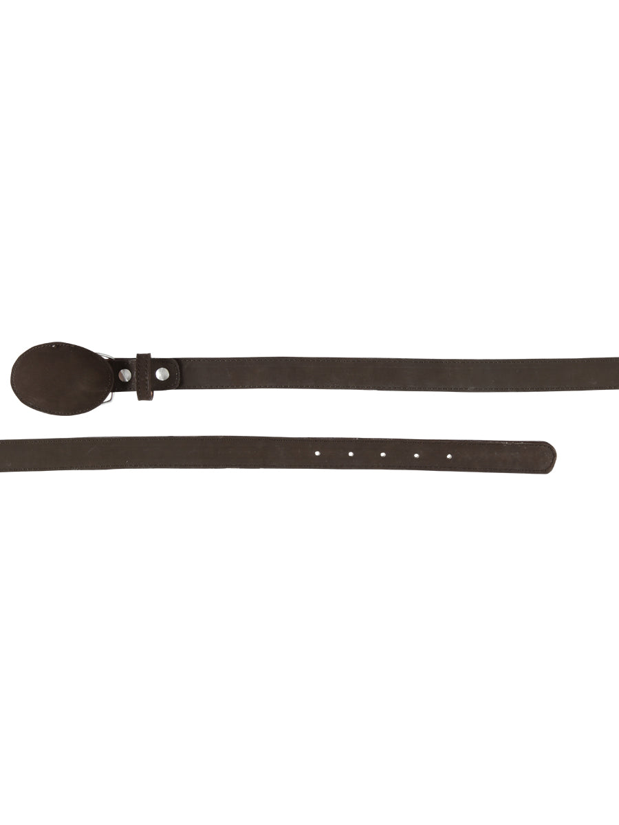 Kids Western Belt - El General Nubuck Choco 45445