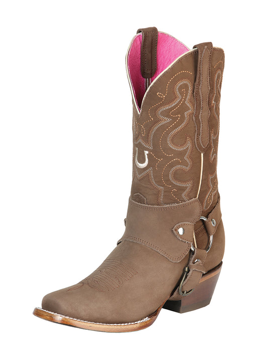El General Womens Rodeo Boo - Nubuck Camel 51150