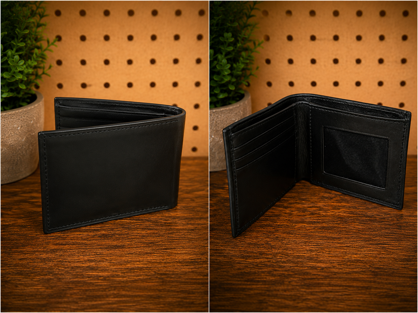 Classic Black Bifold Wallet