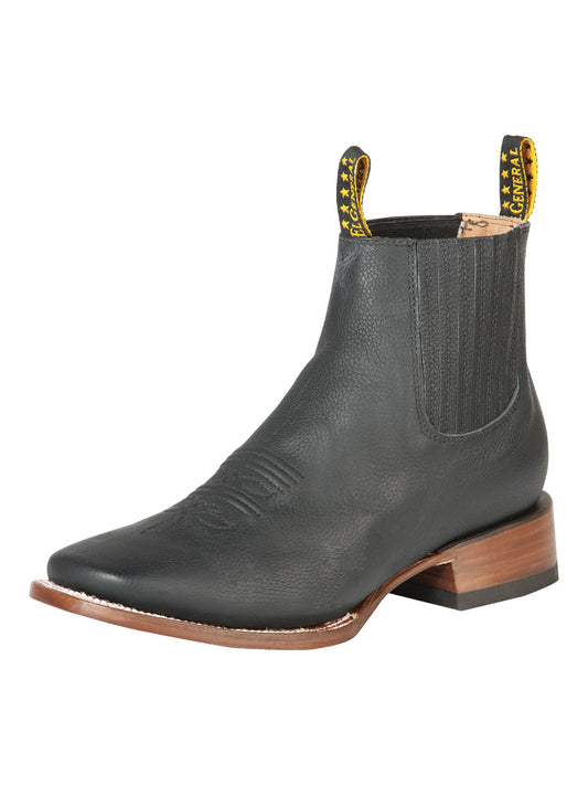 El General Men's Ankle Boots - Cimarron Leather Black 126610