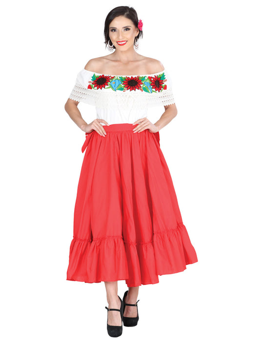 Dancing Skirt Double Flight 100% Cotton Red 601312