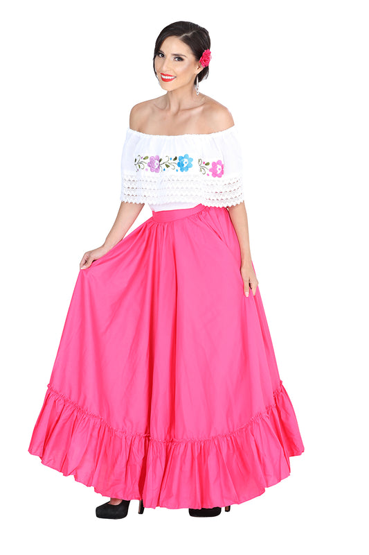 Dancing Skirt Double Flight 100% Cotton Pink 601314