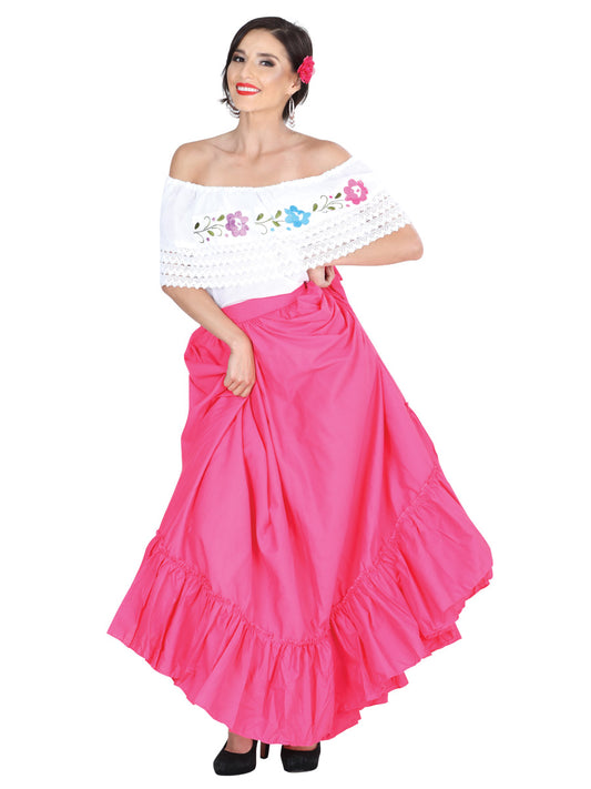 Dancing Skirt Double Flight 100% Cotton Pink 601314