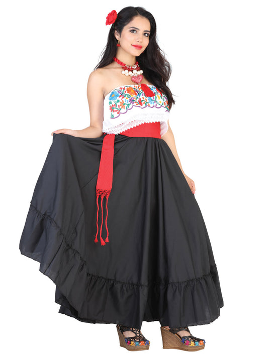 Dancing Skirt Double Flight 100% Cotton Black 601620