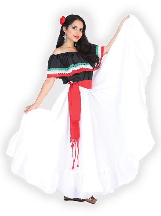 Dancing Skirt Double Flight 100% Cotton White 601632