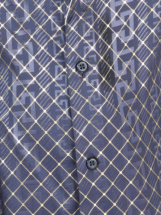 The General Navy Blue Casual Long-Sleeve Shirt 44569
