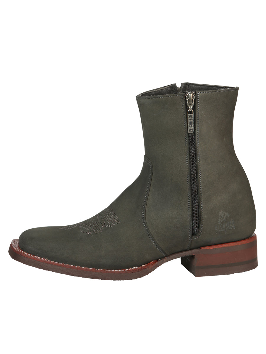 El Canelo Men's Ankle Boots - Nubuck Gray

 45213