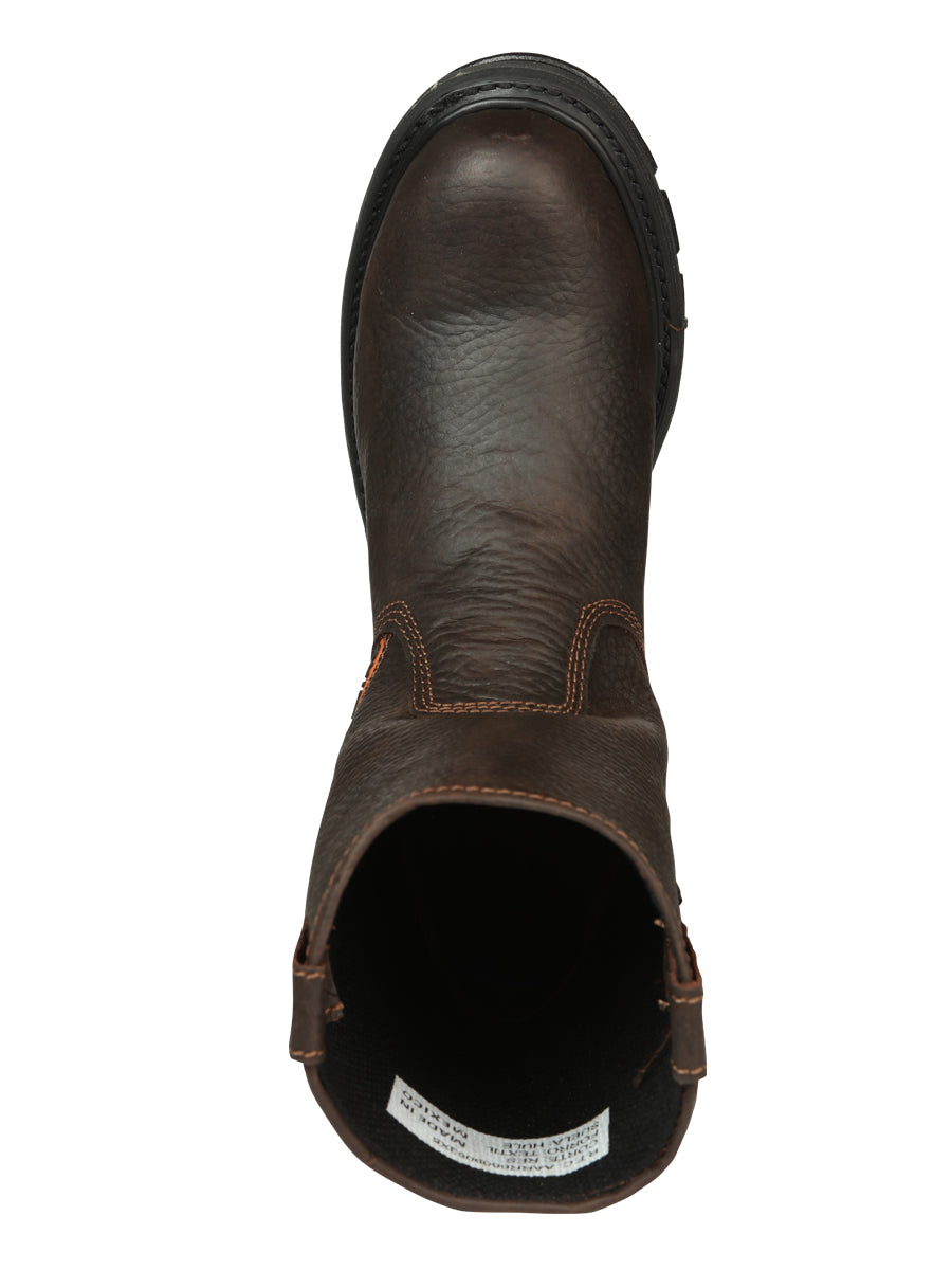 Buffalo &amp; Bull Men's Work Boots with Toe Cap Bovine Leather - Rino Moka 45260