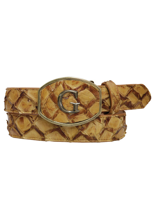 The General Exotic Monster Fish Leather Belt - Orix 45307