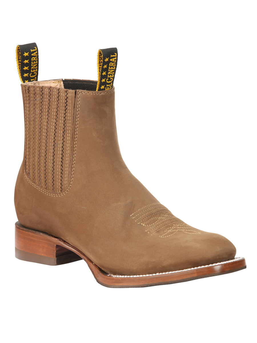 El General Men's Ankle Boots - Nubuck Brown 45338