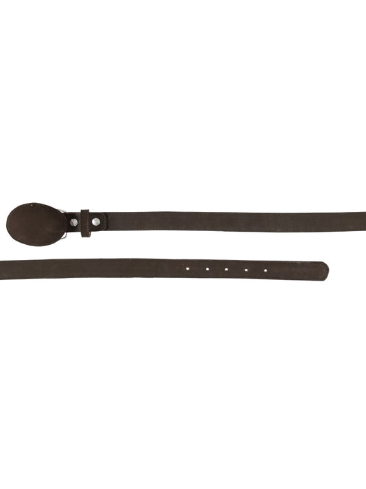 Kids Western Belt - El General Nubuck Choco 45445