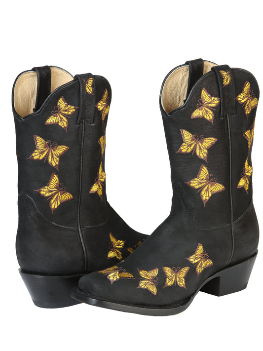 El General Womens Rodeo Boot - Nubuck Black 51220
