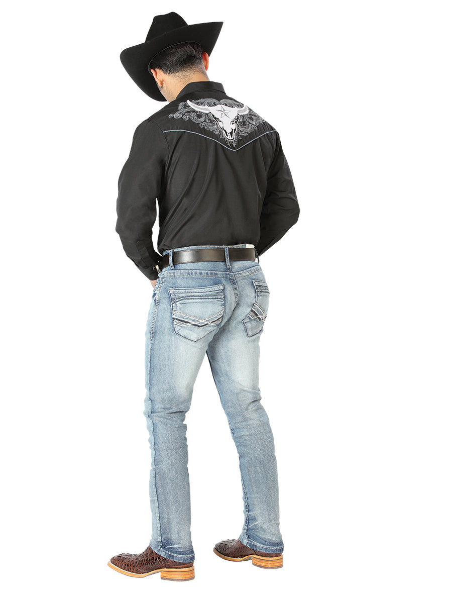 The Lord of the Skies Embroidery Shirt Black/white 126676