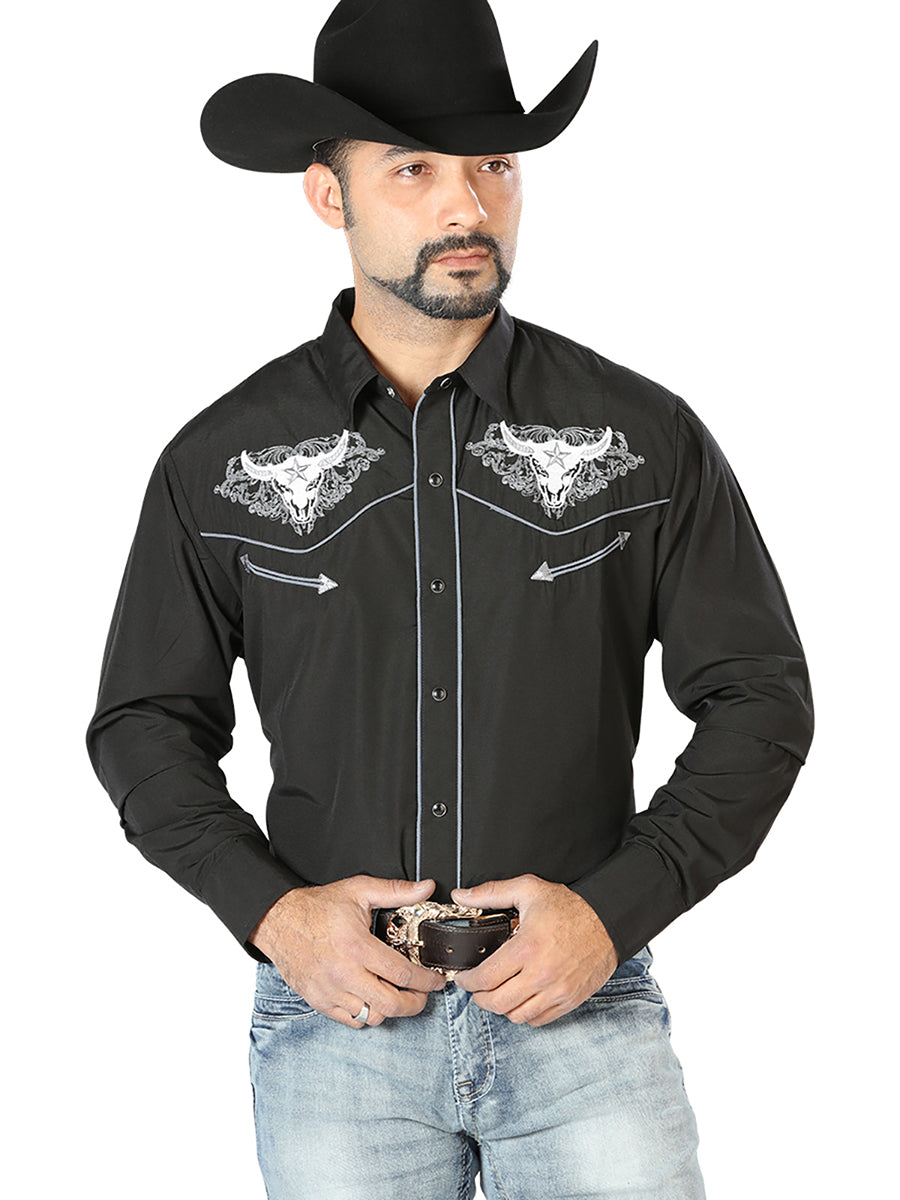 The Lord of the Skies Embroidery Shirt Black/white 126676