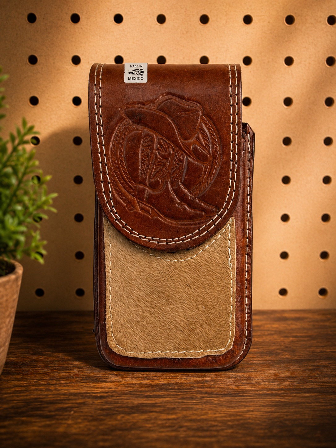 Heritage Brown Leather Phone Holster