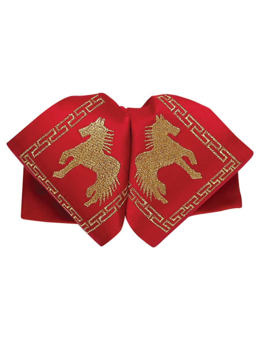 Adult
 Mexican Charro Bow Tie 100% Polyester Red/Gold 600122