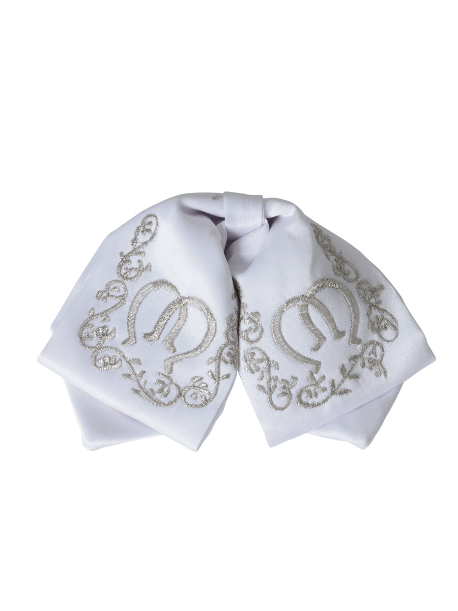 Kids
 Mexican Charro Bow Tie 100% Polyester White/Silver 600397
