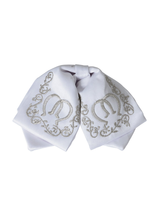 Kids
 Mexican Charro Bow Tie 100% Polyester White/Silver 600397