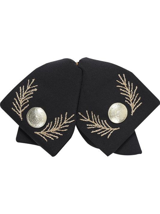 Adult 
 
Mexican Charro Bow Tie 100% Polyester Black/Gold 601107