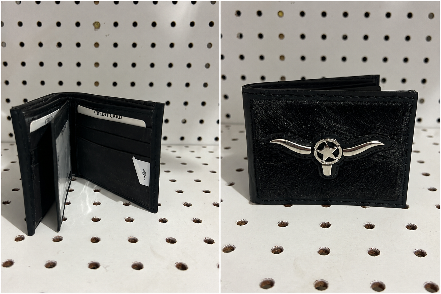 Texas Longhorn Black Wallet