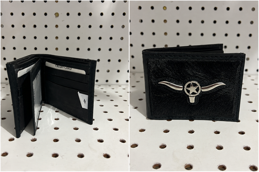 Texas Longhorn Black Wallet