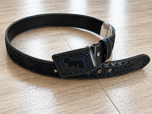 Elite Blackout Leather Belt