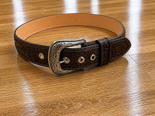 The Outlaw Wire: Hair-on-Hide Barbed Wire Belt