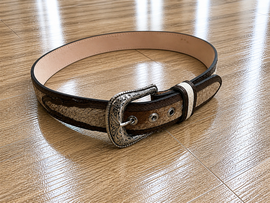 The Frontier Heritage: Hair-on-Hide Western Belt
