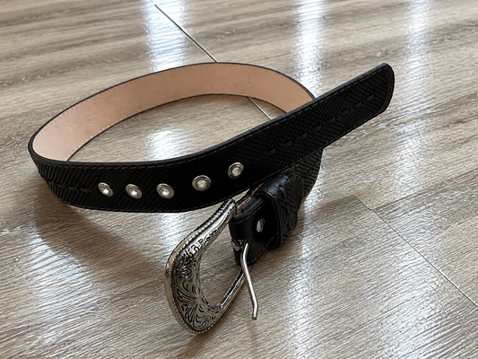 The Frontier Edge: Embossed Western Belt